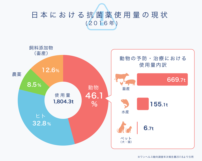 日本における抗菌薬使用量の現状